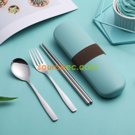 礼品订购不锈钢餐具广告
