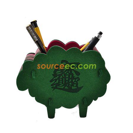 礼品订购毛毡笔筒广告