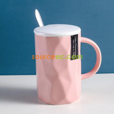 礼品订购菱角陶瓷杯广告