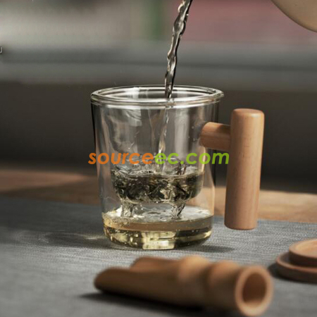 礼品订购泡茶玻璃杯广告