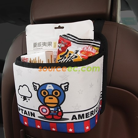 礼品订购迷你小挂式车载收纳桶广告