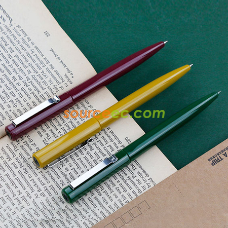 礼品订购复古色系塑料广告笔广告