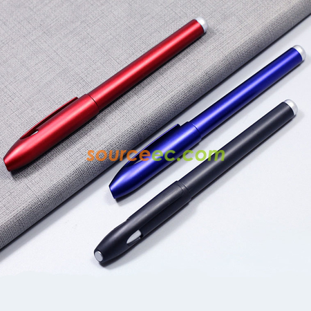 礼品订购Plastic Gel Pen with Cap广告