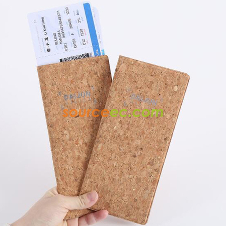 礼品订购PU软木护照套广告