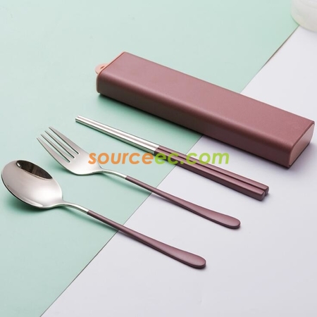 礼品订购不锈钢餐具广告
