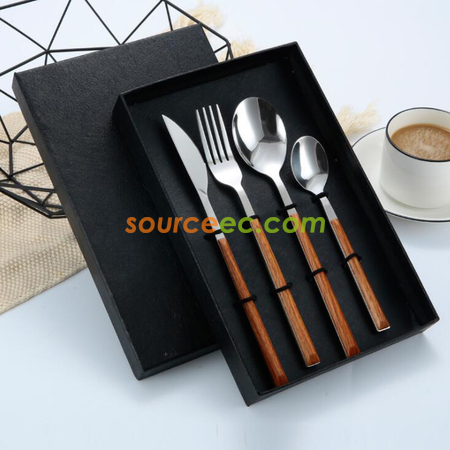 礼品订购不锈钢餐具广告