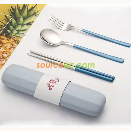 礼品订购不锈钢餐具广告