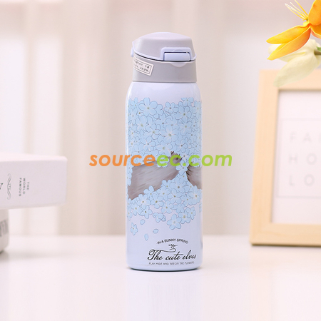 礼品订购花海不锈钢水杯广告