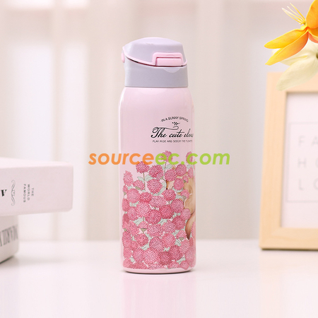 礼品订购花海不锈钢水杯广告
