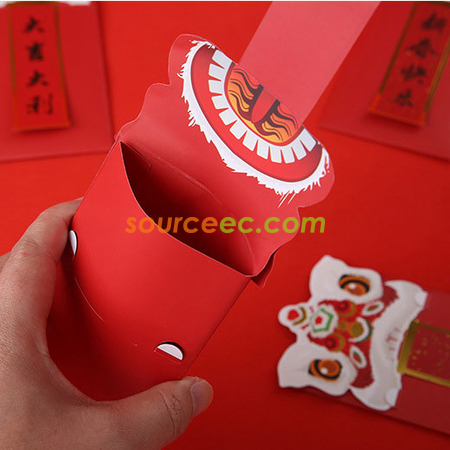 礼品订购狮子头利是封广告