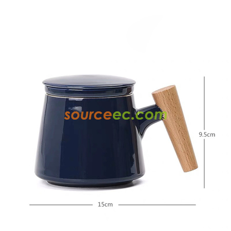 礼品订购陶瓷泡茶杯 广告