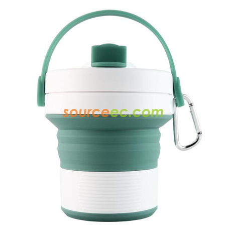 礼品订购450ML 折叠硅胶咖啡杯广告