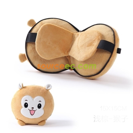 礼品订购卡通眼罩頸枕广告