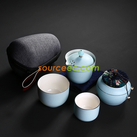 礼品订购茶具套装广告