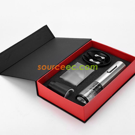 礼品订购USB充电动红酒开瓶器套裝广告