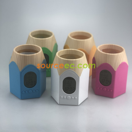 礼品订购多功能万年历笔筒广告