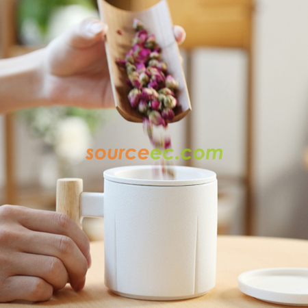 礼品订购陶瓷泡茶杯广告
