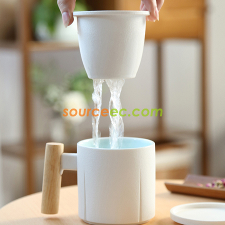 礼品订购陶瓷泡茶杯广告