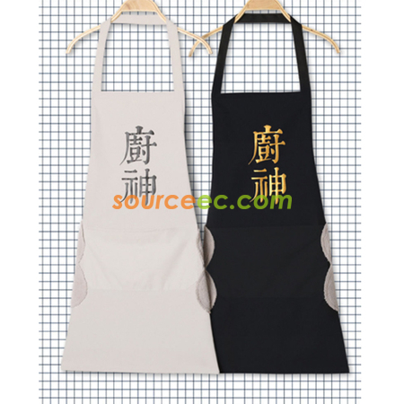 礼品订购可擦手围裙广告