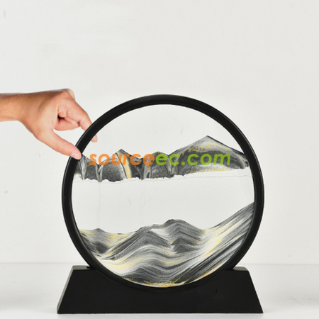 礼品订购流沙画纪念座广告
