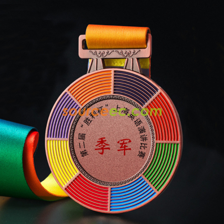礼品订购点漆彩色奖牌广告