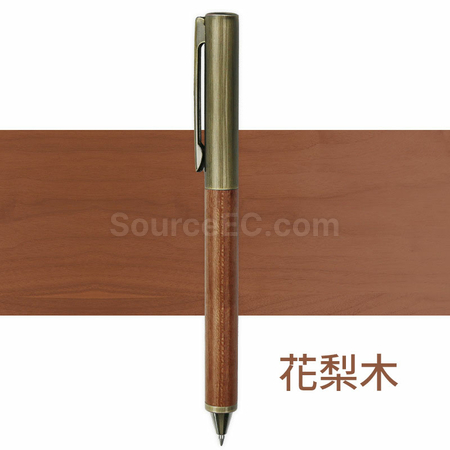 礼品订购实木黄铜广告笔广告