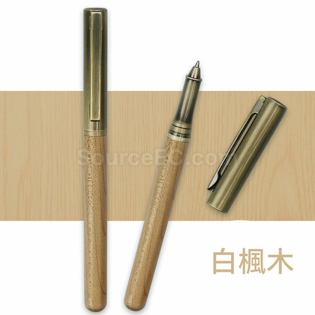 礼品订购实木黄铜广告笔广告