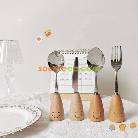 笑脸不锈钢餐具