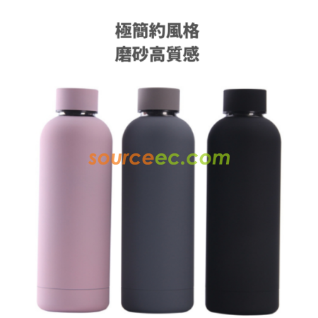 礼品订购极简约500ml保温瓶广告