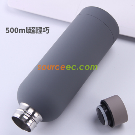 礼品订购极简约500ml保温瓶广告