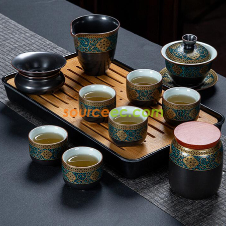 礼品订购便携式旅行功夫茶具套装广告