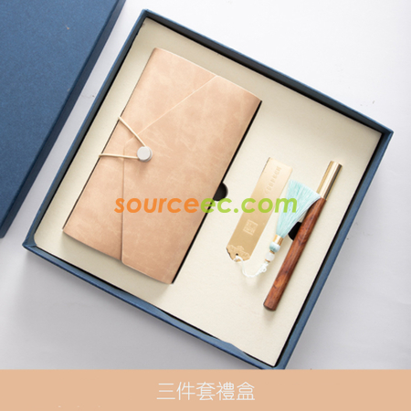 礼品订购笔记本套装 (笔记本+笔+书签)广告