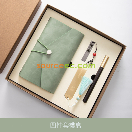 礼品订购笔记本套装 (笔记本+笔+书签 + U盘)广告
