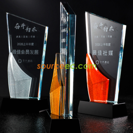 礼品订购水晶座广告