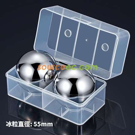 礼品订购圆形不锈钢冰粒广告