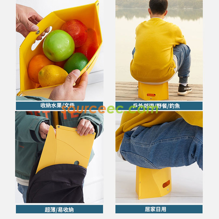 礼品订购创意塑料折叠凳广告