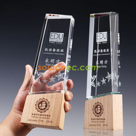礼品订购水晶座广告