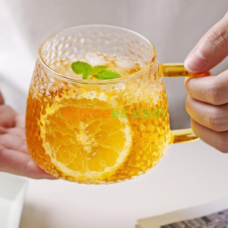 礼品订购雪点锤纹泡茶杯广告