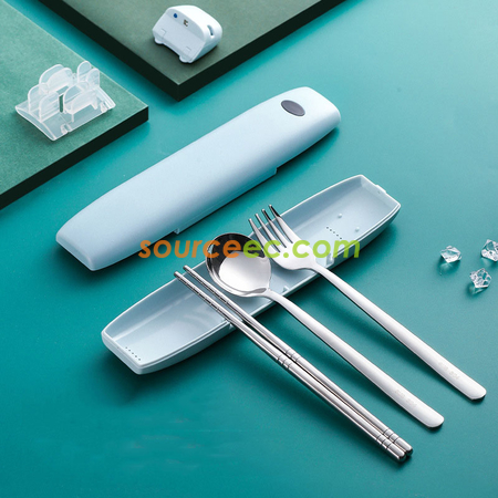 礼品订购消毒盒便携餐具广告