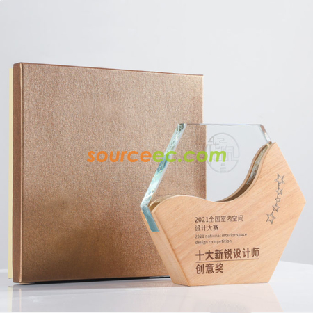 礼品订购水晶座广告