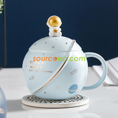 礼品订购太空人星球马克杯广告