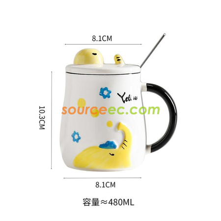 礼品订购浮雕大象马克杯广告