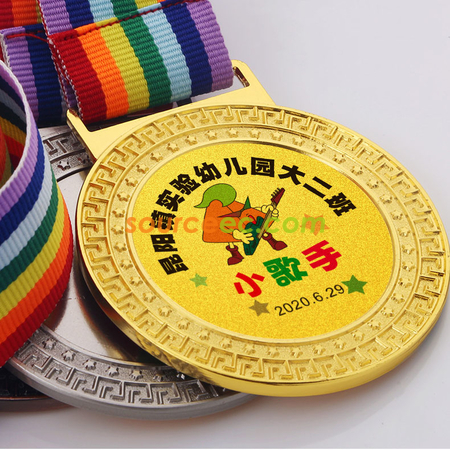 礼品订购点漆彩色奖牌广告