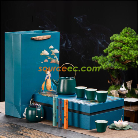 礼品订购茶具套装广告