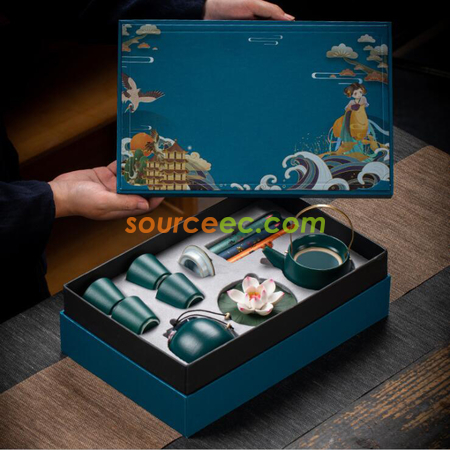 礼品订购茶具套装广告