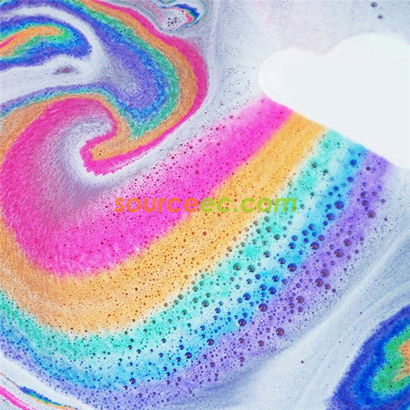 礼品订购彩色香薰泡澡浴盐球广告