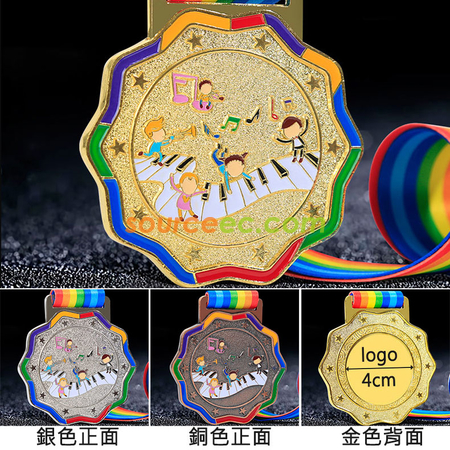 礼品订购音乐金属奖牌广告