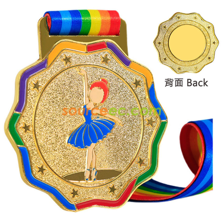 舞蹈金属奖牌