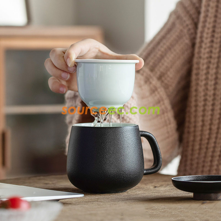 礼品订购泡茶陶瓷杯广告