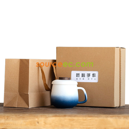 礼品订购泡茶陶瓷杯广告